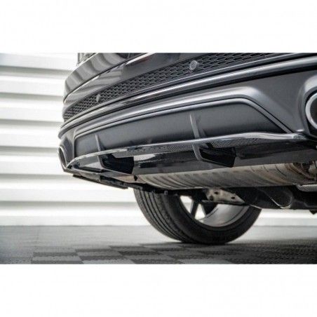 Maxton Central Rear Splitter (with vertical bars) Audi SQ8 Mk1 Gloss Black, Nouveaux produits maxton-design