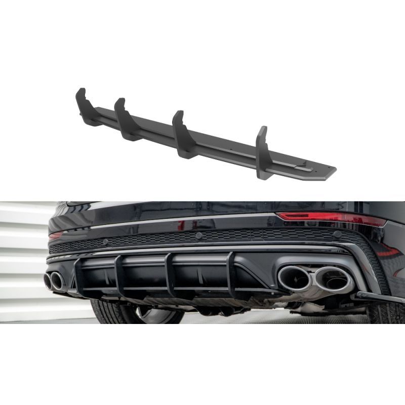 Maxton Street Pro Rear Diffuser Audi SQ8 Mk1 Black, Nouveaux produits maxton-design