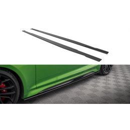 Maxton Street Pro Side Skirts Diffusers Audi RS5 Coupe F5 Facelift Black-Red, Nouveaux produits maxton-design