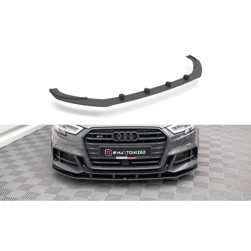 Maxton Street Pro Front Splitter Audi S3 Sportback 8V Facelift Black, Nouveaux produits maxton-design