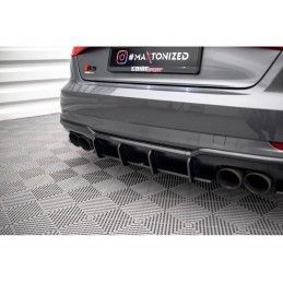 Maxton Street Pro Rear Diffuser Audi S3 Sportback 8V Facelift Black, Nouveaux produits maxton-design