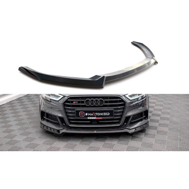 Maxton Front Splitter V.3 Audi S3 Sportback 8V Facelift Gloss Black, Nouveaux produits maxton-design