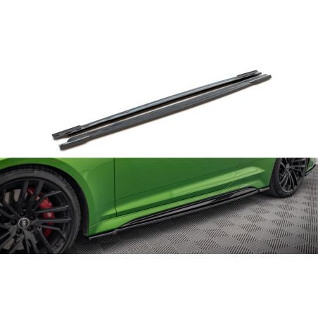 Maxton Side Skirts Diffusers Audi RS5 Coupe F5 Facelift Gloss Black, Nouveaux produits maxton-design