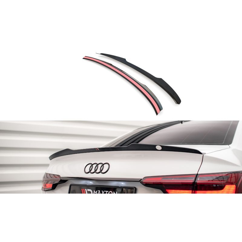 Maxton Spoiler Cap Audi A4 Sedan B9 Facelift Gloss Black, Nouveaux produits maxton-design