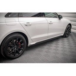 Maxton Side Skirts Diffusers Audi A4 B9 Facelift Gloss Black, Nouveaux produits maxton-design