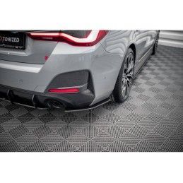 Maxton Street Pro Rear Side Splitters BMW 4 Gran Coupe M-Pack G26 Black-Red, Nouveaux produits maxton-design