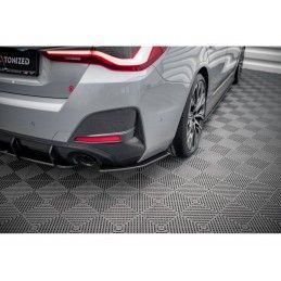 Maxton Street Pro Rear Side Splitters BMW 4 Gran Coupe M-Pack G26 Black-Red, Nouveaux produits maxton-design