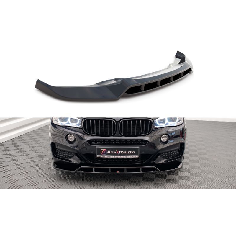 Maxton Front Splitter V.2 BMW X6 M-Pack F16 Gloss Black, Nouveaux produits maxton-design