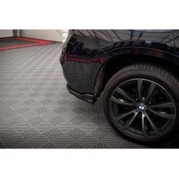 Maxton Central Rear Splitter (with vertical bars) BMW X6 M-Pack F16 Gloss Black, Nouveaux produits maxton-design