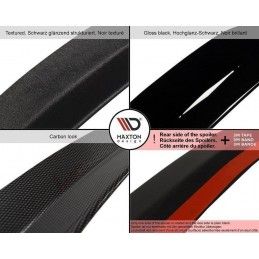 Maxton Central Rear Splitter (with vertical bars) BMW X6 M-Pack F16 Gloss Black, Nouveaux produits maxton-design