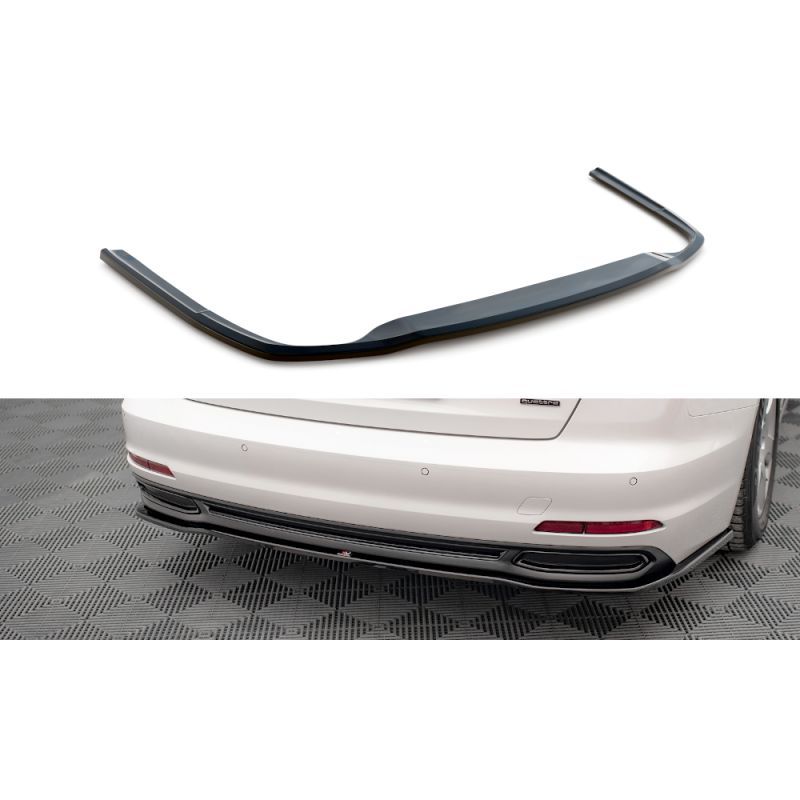 Maxton Central Rear Splitter Audi A6 C8 Gloss Black, Nouveaux produits maxton-design