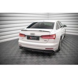 Maxton Central Rear Splitter Audi A6 C8 Gloss Black, Nouveaux produits maxton-design