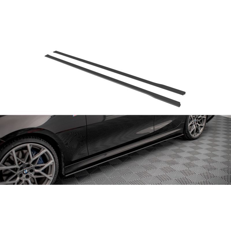 Maxton Street Pro Side Skirts Diffusers BMW 3 M-Pack G20 / G21 Black-Red, Nouveaux produits maxton-design