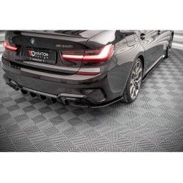 Maxton Street Pro Rear Side Splitters V.2 BMW M340i G20 / G21 Black-Red, Nouveaux produits maxton-design