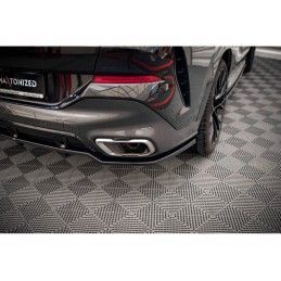 Maxton Central Rear Splitter (with vertical bars) V.2 BMW X6 M-Pack G06 Gloss Black, Nouveaux produits maxton-design