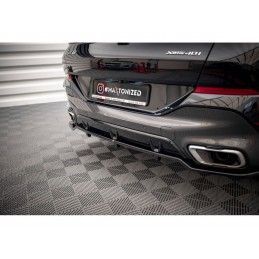 Maxton Central Rear Splitter (with vertical bars) V.2 BMW X6 M-Pack G06 Gloss Black, Nouveaux produits maxton-design