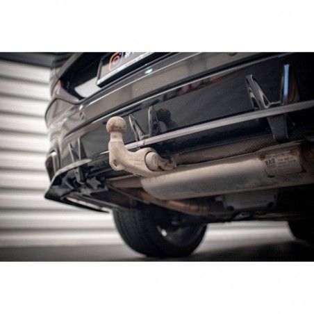 Maxton Central Rear Splitter (with vertical bars) V.3 BMW X6 M-Pack G06 Gloss Black, Nouveaux produits maxton-design