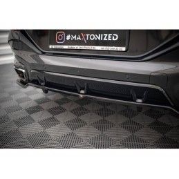 Maxton Central Rear Splitter (with vertical bars) V.3 BMW X6 M-Pack G06 Gloss Black, Nouveaux produits maxton-design