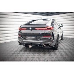 Maxton Central Rear Splitter (with vertical bars) V.3 BMW X6 M-Pack G06 Gloss Black, Nouveaux produits maxton-design