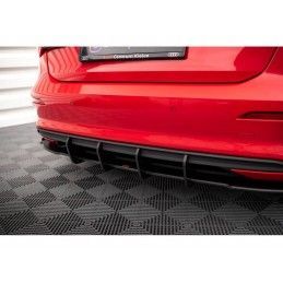 Maxton Street Pro Rear Valance + Flaps Audi A3 Sportback 8Y Black + Gloss Flaps, Nouveaux produits maxton-design