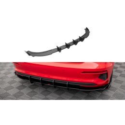 Maxton Street Pro Rear Valance + Flaps Audi A3 Sportback 8Y Black-Red + Gloss Flaps, Nouveaux produits maxton-design