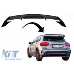 Roof Boot Lid Spoiler suitable for Mercedes GLA X156 (2014-2019) GLA45 Design Piano Black, BOUTIQUE TUNING