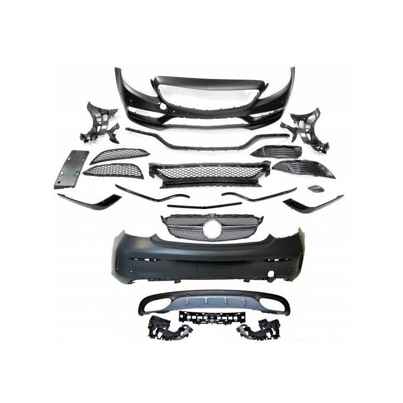 Kit De Carrosserie Mercedes W205 2014-2018 Coupe Look AMG, Nouveaux produits eurolineas