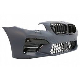 Front Bumper with Central Grilles suitable for BMW 5 Series F10 F11 (2011-2017) M5 2020 Style, Nouveaux produits kitt