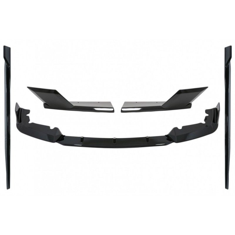 Aero Body Kit Front Bumper Lip and Rear Splitters suitable for BMW F95 X5M Competition (2018-up) Piano Black, Nouveaux produits 
