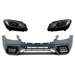 Front Bumper with Headlights Full LED suitable for Mercedes S-Class W222 (2013-06.2017) S63 Design, Nouveaux produits kitt