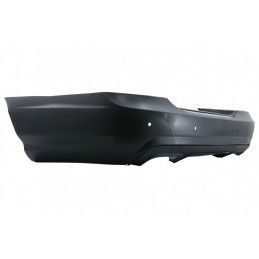Rear Bumper wiith Diffuser and Exhaust Muffler Tips Black suitable for Mercedes S-Class W221 (2005-2013) S65 Design, Nouveaux pr