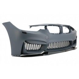 Body Kit with Central Grilles Kidney Double Stripe suitable for BMW 3 Series F30 (2011-2019) M3 CS Look Without Fog Lights, Nouv