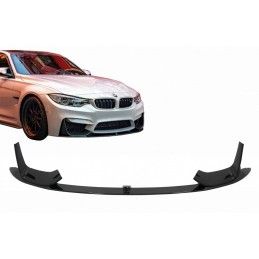 Front Bumper Lip Spoiler suitable for BMW F80 M3 Sedan F82 M4 Coupe F83 M4 Cabrio (2014-2019) Piano Black, Nouveaux produits kit