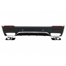 Rear Diffuser with Exhaust Muffler Tips suitable for Mercedes GLC X253 SUV (2015-07.2019) equipped Standard Package, Nouveaux pr