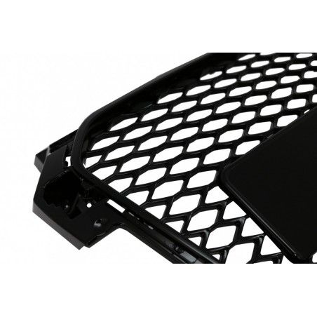 Badgeless Front Grille suitable for Audi A1 8X (2010-2014) RS1 Design Piano Black, Nouveaux produits kitt