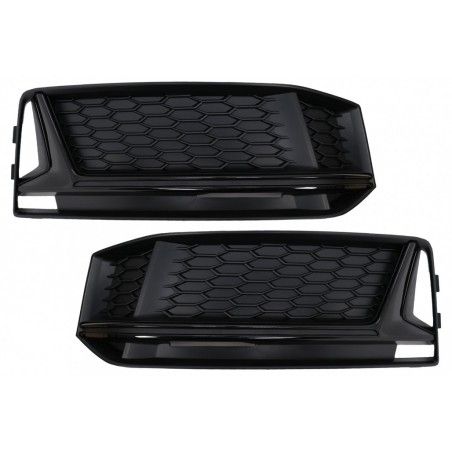 Bumper Lower Grille Side Grilles suitable for Audi A4 B9 Sedan Avant S-Line (2016-2018) RS4 Design Black Edition, Nouveaux produ