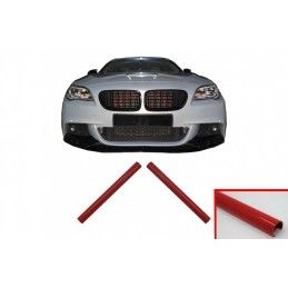 Set V-Brace Ornaments Grille Stripes Inserts Trim suitable for BMW 1 2 3 4 5 6 7 Series Red, Nouveaux produits kitt