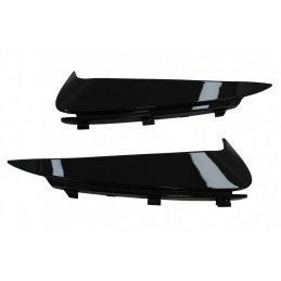 Rear Bumper Flaps Side Fins Flics suitable for Mercedes C Class W205 (2014-2020) Piano Black, Nouveaux produits kitt