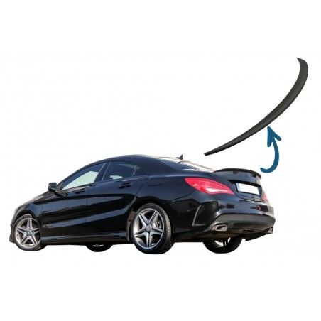Trunk Boot Lid Spoiler suitable for Mercedes CLA C117 W117 (2013-2018) Matte Black, Nouveaux produits kitt