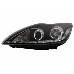 CCFL LED DRL Angel Eyes Headlights suitable for Ford Focus II Facelift (2008-2010) Black, Nouveaux produits kitt