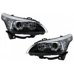 LED Dayline Angel Eyes Headlights suitable for BMW 5 Series E60 E61 (2003-2007) LCI Look, Nouveaux produits kitt