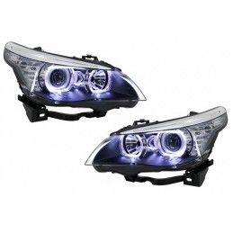 LED Dayline Angel Eyes Headlights suitable for BMW 5 Series E60 E61 (2003-2007) LCI Look, Nouveaux produits kitt