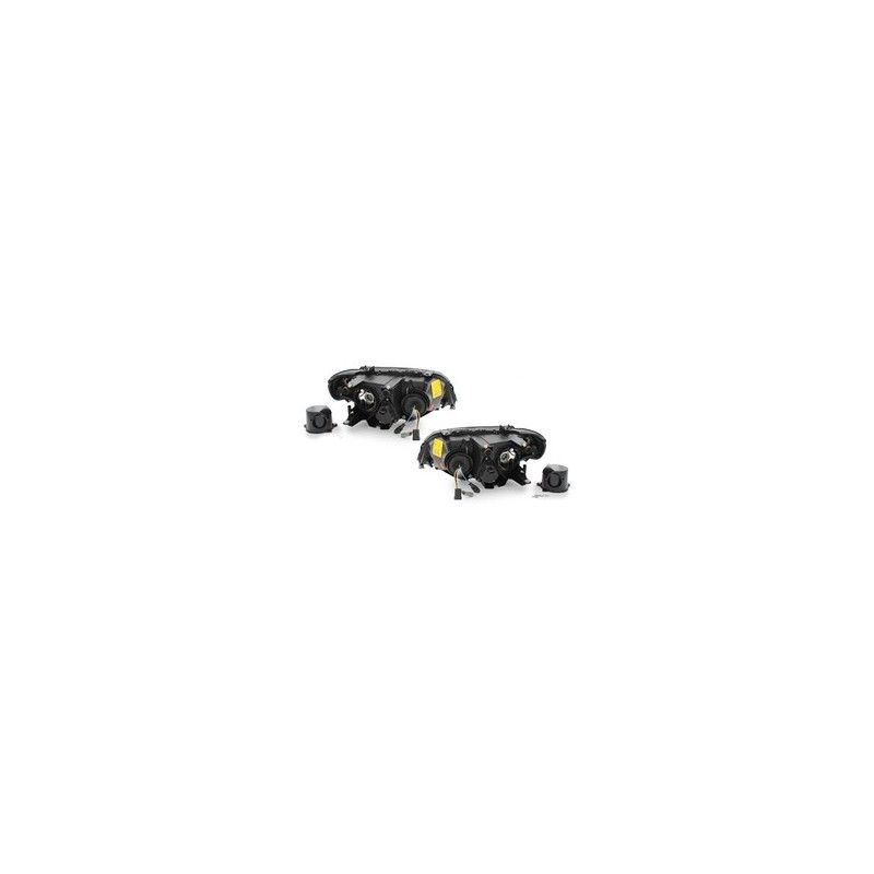 Headlights suitable for BMW X5 E53 04-06 2 halo rims black, Nouveaux produits kitt
