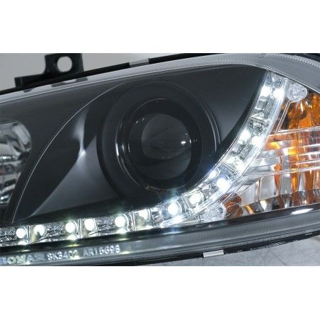 LED Headlights suitable for Alfa Romeo 156 (10.1997-06.2003) DAYLIGHT Black, Nouveaux produits kitt