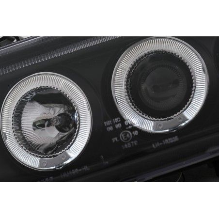Angel Eyes Headlights suitable for Audi 80 B4 (09.1991-04.1996) Black, Nouveaux produits kitt