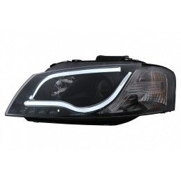 LED DRL Headlights suitable for Audi A3 8P (05.2003-03.2008) Black, Nouveaux produits kitt