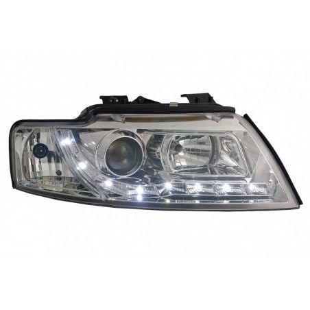 LED DRL Headlights suitable for Audi A4 B6 Cabrio (2000-2006) Chrome, Nouveaux produits kitt