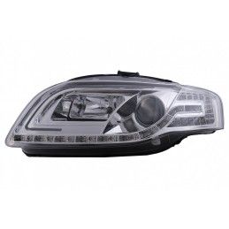 C LED Tube Light Headlights suitable for Audi A4 B7 (11.2004-03.2008) Chrome, Nouveaux produits kitt