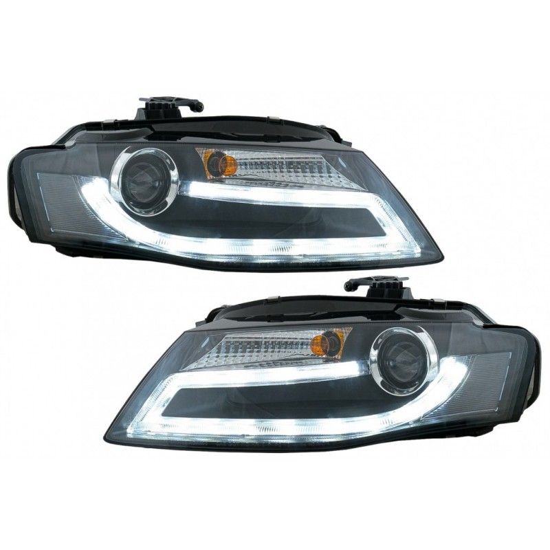 Headlights suitable for Audi A4 B8 8K (2008-2011) LED Daytime Running Light Bar Xenon Design LHD, Nouveaux produits kitt