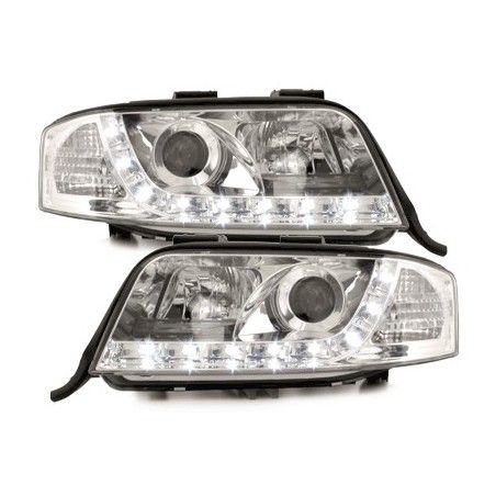 D-LITE headlights suitable for AUDI A6 4B 97-01_daytime running light_chr, Nouveaux produits kitt
